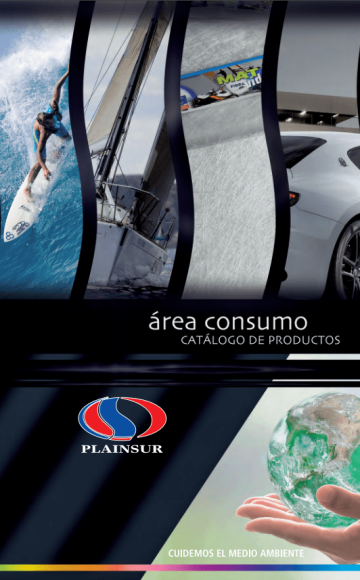 Portada del catálogo del área de consumo Plainsur